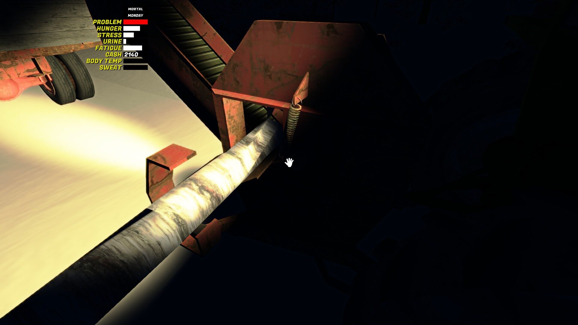 Kompletny poradnik obsługi przenośnika do drewna w My Winter Car 14