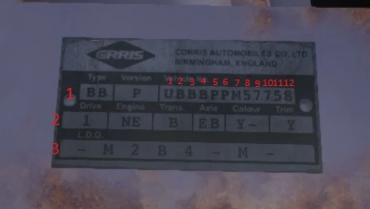 Pełna interpretacja i modyfikacja numeru VIN Corris w My Winter Car 7