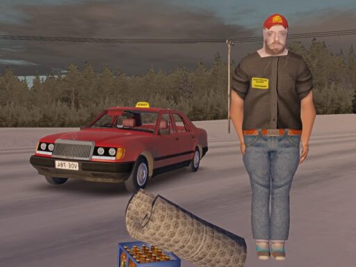 Kariera taksówkarza w lodowych realiach My Winter Car 105